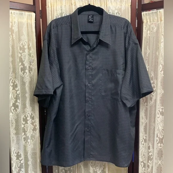 MENS CLAUDIO NUCCI S/S GRAY SHIRT - SZ 2X - Picture 2 of 5